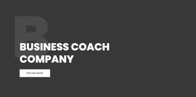 Divi hero layout with bold text, large initial, and CTA for business or coaching websites