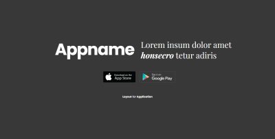 App Promo Divi Hero Section with Store Buttons