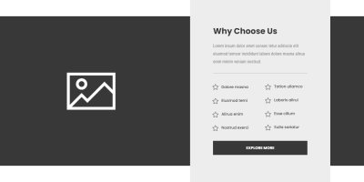Minimal Divi Hero Section with features list and CTA button