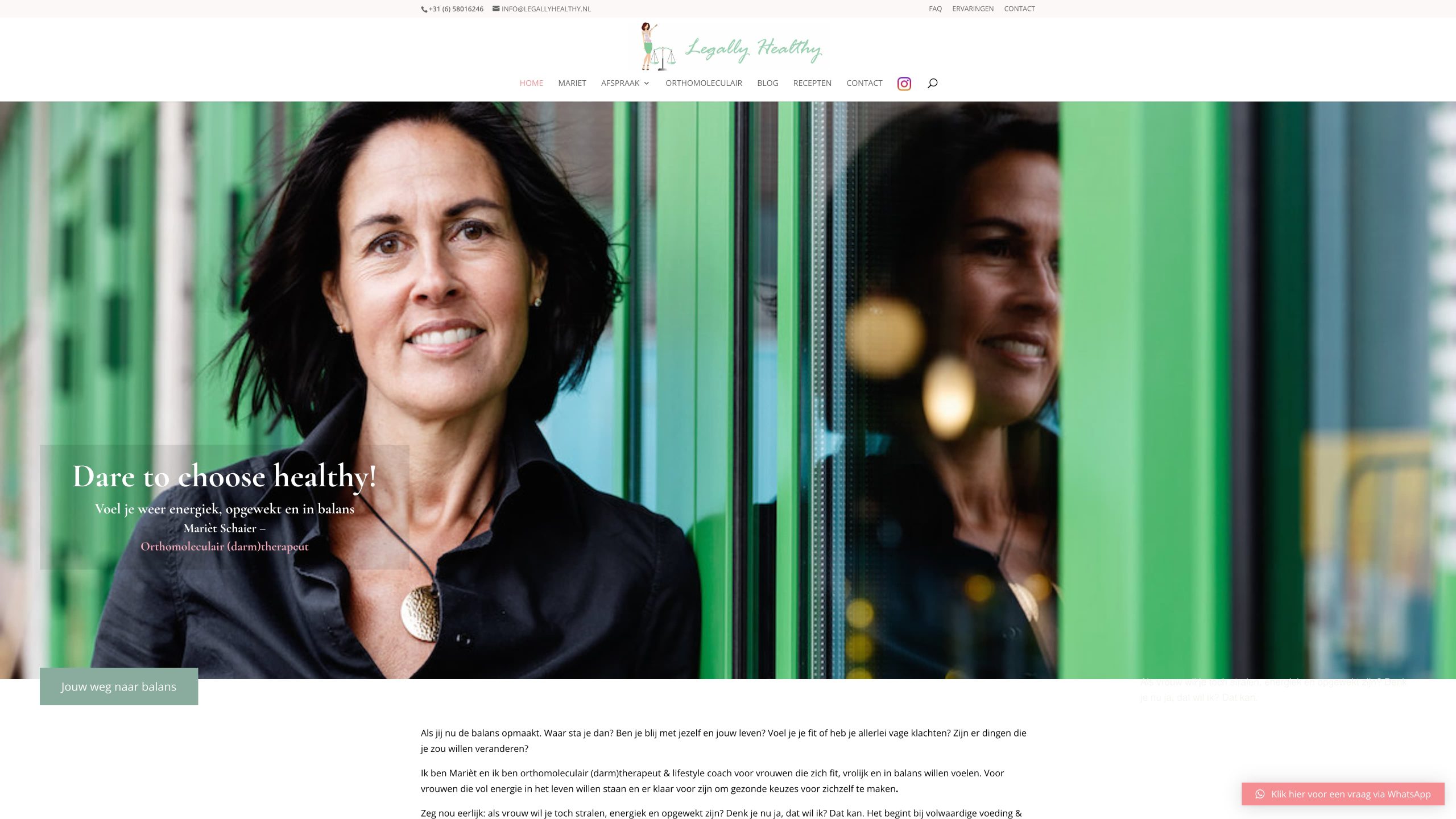 Wordpress-website-gezondheid-orthomoliculair-leagally-healthy-recepten-blog-rotterdam