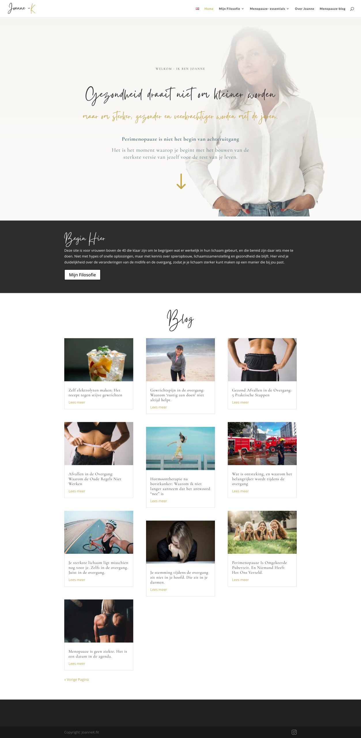 Menopauze Expert-Menopauze-spiermassa-en-lichaamssamenstellin Wordpress website voor zelfstandig voeding coach, lifestyle coach, personal trainer in Rotterdam